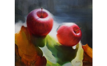 Картина с яблоками 