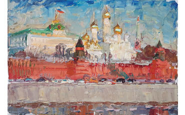 Москва- река. Вид на Кремль.