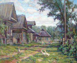 Ветреный день. Дом в Горшково