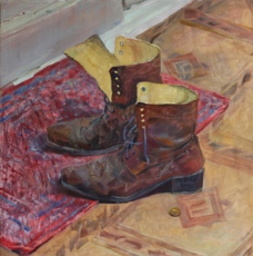 Кожаные ботинки