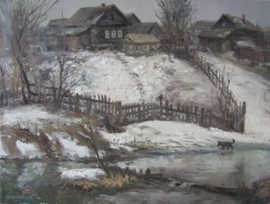 Вдоль речки мелководной