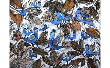 Осенние синие птицы