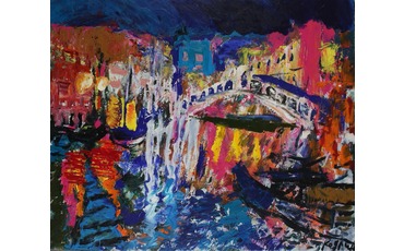 Венеция. Мост Риальто. Вечер. 