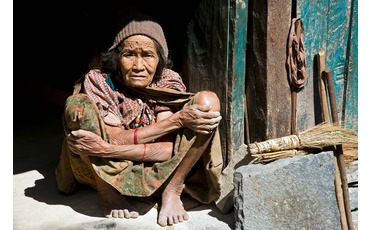 Крестьянка деревни Нарчьянг, Аннапурна, Непал