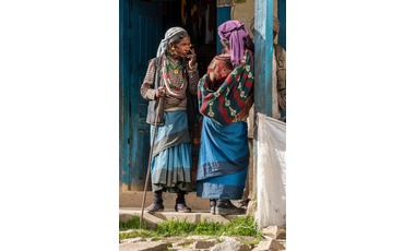 Уличная жизнь деревни Симикот, Западный Непал