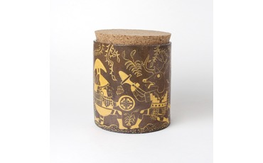 Керамический сосуд с ацтекской традиционной росписью 