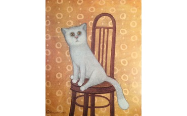 Кот на стуле. 