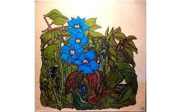 голубой цветок