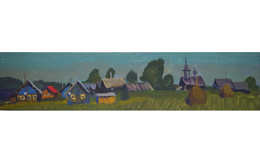 Вид на деревню Рыжково с поля.