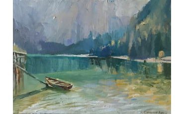 Лодка на озере Брайес 